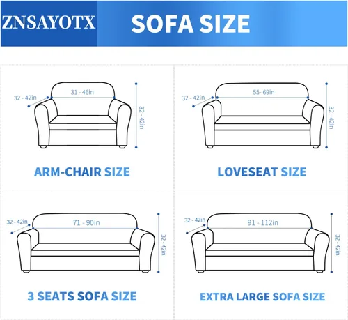 Vista 6 de ZNSAYOTX 1 Funda de silla Jacquard para sala de estar, funda de silla de alta elasticidad con brazos, antideslizante, apta para mascotas, funda