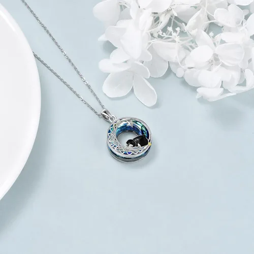 Vista 4 de ONEFINITY Penguin Necklace Sterling Silver Penguin Jewelry Gifts for Women Daughte