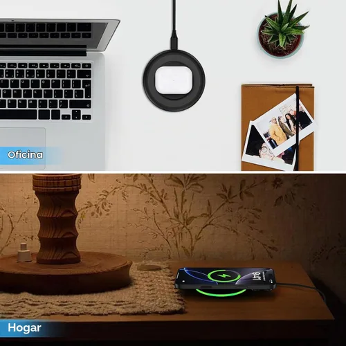 Vista 6 de Cargador inalámbrico para Samsung con almohadilla de carga rápida, cargador de teléfono inalámbrico para estación de carga Android, compatible