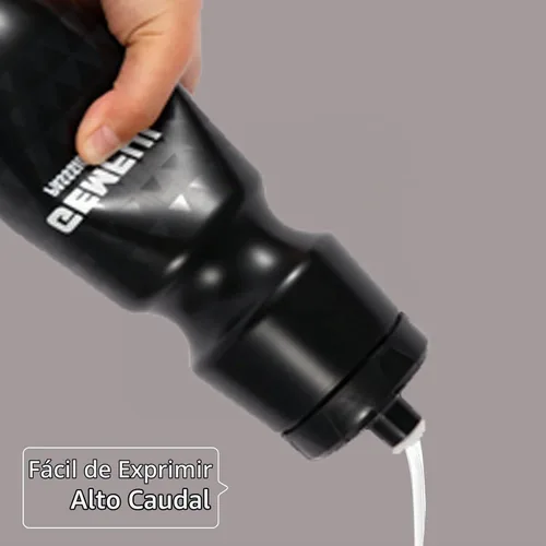Vista 5 de GEMFUL Botellas de agua para bicicleta con soporte de 25.4 fl oz, paquete Botella negra con soporte (paquete de 2)