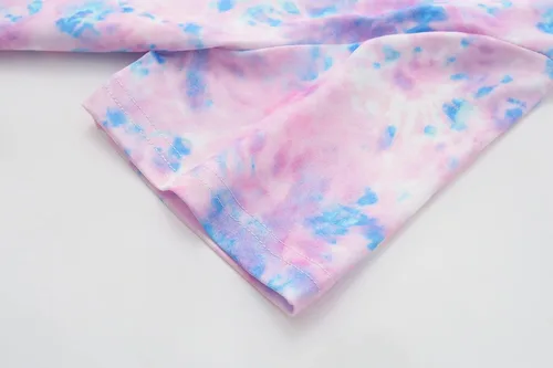 Vista 4 de CYCHELRY Pijamas de verano para niñas, lindas pijamas de mariposa moradas, pijamas de manga corta para niños, conjunto de pijamas para niños