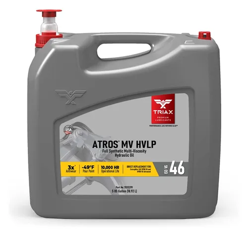 Vista 7 de TRIAX Atros Multivis HVLP 46 - Aceite hidráulico sintético completo, 300% aditivo antidesgaste, 7.000-10.000 horas de vida, flujo frío ártico -54