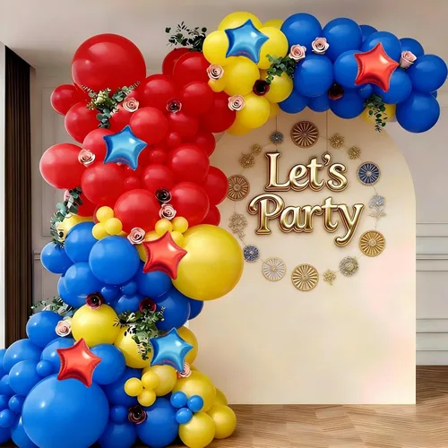 Vista 9 de Decoraciones de fiesta de regreso a clases, kit de arco de guirnalda de globos arcoíris con globos de aluminio de manzana para graduación, primer