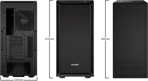 Vista 2 de be quiet! Pure Base 600 ATX Mid Tower Caja de PC 2 Ventiladores Pure Wings Preinstalados Negro BG021