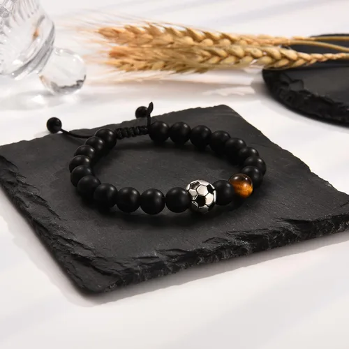 Vista 3 de EFVISD Pulsera de fútbol, fútbol, baloncesto, béisbol, regalos para adolescentes, niños, jugadores, equipo, hijo, nieto, hermano, sobrino, amigo