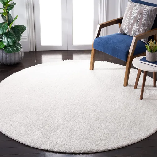 Vista 44 de SAFAVIEH Tahoe Shag Collection - Alfombra de área de 2 x 7 pies, color gris, diseño geométrico, felpa de 1.2 pulgadas de grosor, ideal para zonas