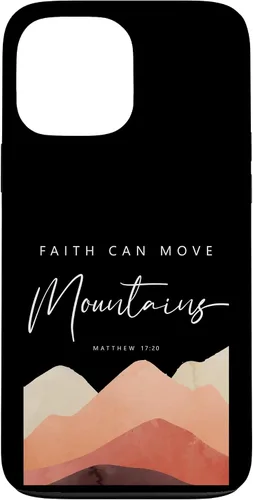 Vista 24 de Faith Can Move Mountains - Matthew 17 20 Inspiring Christian Case for iPhone 17