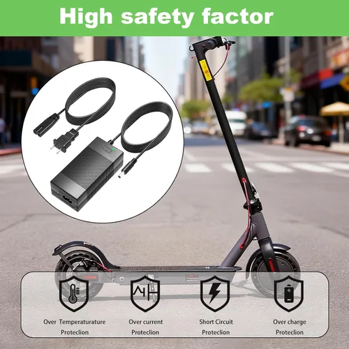 Vista 5 de Cargador de 42V 2A para iScooter 36V Batería de iones de litio compatible con iScooter i9, i9 Pro, i8, i8L, 1S e isinwheel U1, M10, S9 Pro, S9 Max