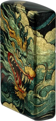 Vista 8 de Zippo Dragon Fusion Design 540 - Encendedor de bolsillo de latón