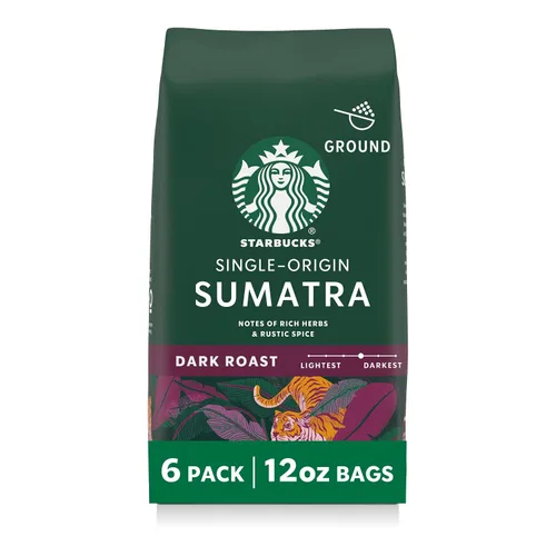 Vista 11 de Starbucks Café de tierra asado oscuro asado francés, bolsa de 28 onzas Café molido 100% arábigo; tostado francés tostado oscuro; 1 bolsa, 28 onzas