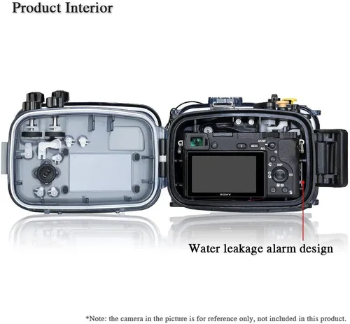 Vista 4 de Seafrogs - Carcasa impermeable para Sony A6300 (130 pies/131.2 ft) para cámara subacuática (carcasa + filtro rojo)