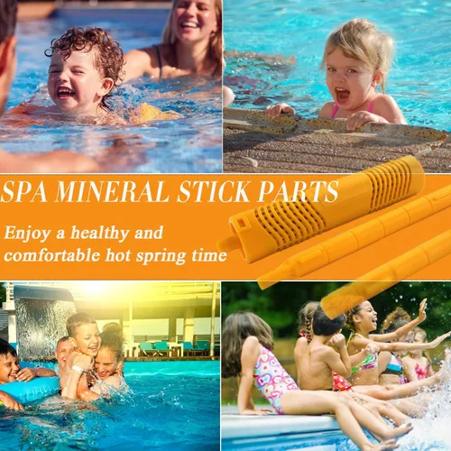 Vista 6 de SPA - Piezas de barra mineral para bañera de hidromasaje y piscina, duran 4 meses (amarillo, paquete de 2)