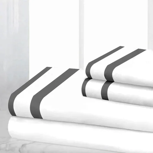 Vista 21 de SGI bedding Sábanas 100% algodón egipcio tamaño individual – Sábanas refrescantes, ropa de cama blanca suave y transpirable, ropa de cama de lujo