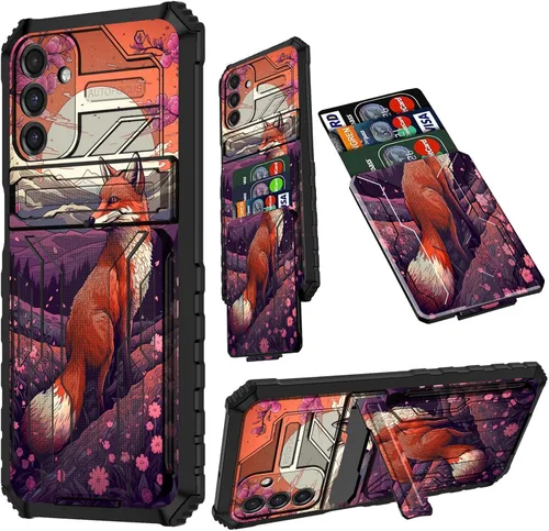 Vista 35 de Funda para Samsung A13 5G, Galaxy A13 5G con tarjetero desmontable atril resistente a prueba de golpes funda protectora para Samsung Galaxy A13 Gato