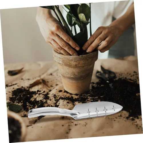 Vista 5 de ORFOFE Paleta de jardín pequeña Material de metal resistente para uso doméstico y exterior para plantar deshierbe y excavar