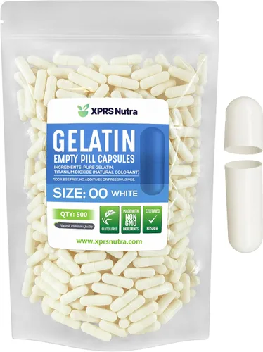 Vista 7 de XPRS Nutra Cápsulas vacías tamaño 00 – 100 cápsulas vacías de gelatina – Pastillas de relleno de cápsulas de bricolaje – Cápsulas de gel rellenables