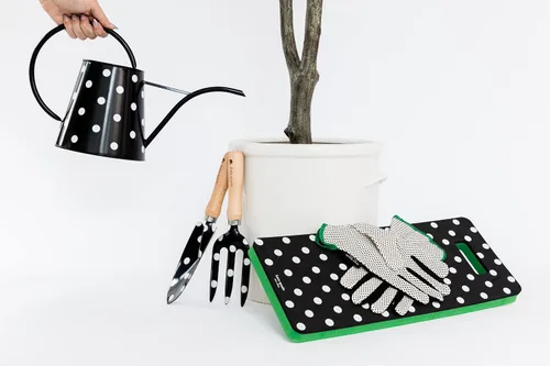 Vista 6 de Kate Spade New York Guantes de jardín y de jardinería para mujer, bonito juego de herramientas de jardín con almohadilla gruesa para rodillas