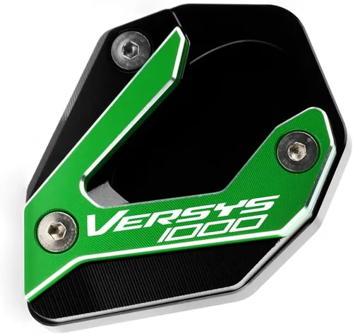 Vista 11 de Placa de extensión de soporte lateral de motocicleta compatible con Kawasaki Versys 1000 SE KLZ1000 SE LT+ 2015-2022 Soporte para almohadilla