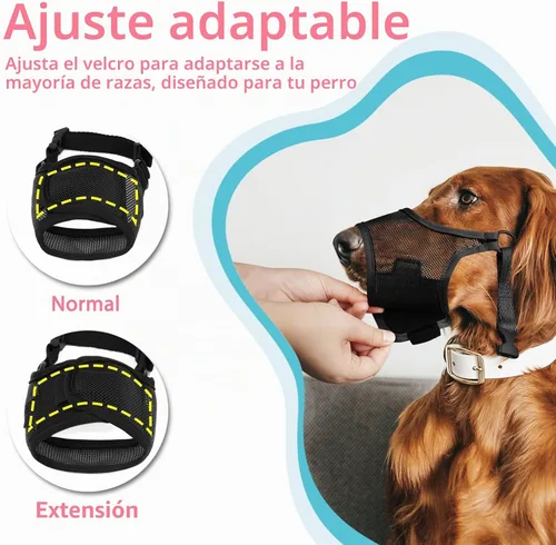 Vista 7 de LUCKYPAW Bozal para perros grandes, medianos y pequeños, pastor alemán Labrador