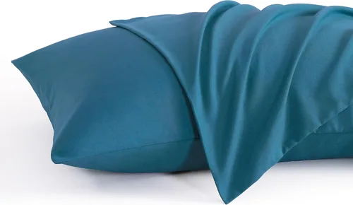 Vista 58 de NTBAY Juego de 2 fundas de almohada estándar, paquete de 2 fundas de almohada de microfibra cepillada de 20x26, suaves, resistentes a las arrugas, a