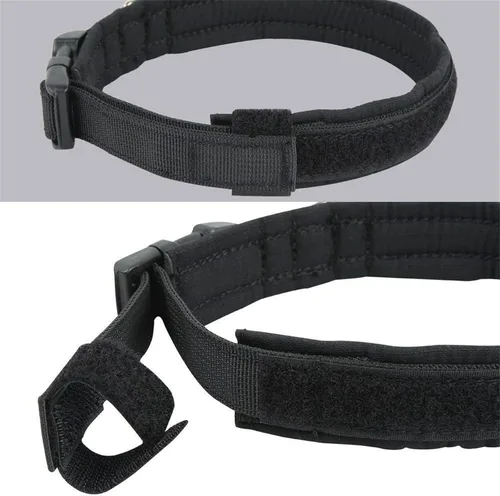 Vista 6 de EXCELLENT ELITE SPANKER Collar de nailon para cachorro, ajustable, suave, acolchado, resistente, hebilla de liberación rápida, ligero, sin Negro