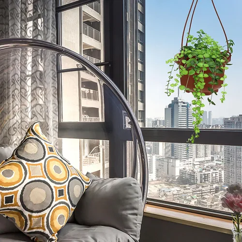 Vista 8 de DOITOOL Macetas colgantes de plástico con gancho para plantas Chlorophytum Octogonal Ventilado Root Plantador para Balcón Jardín Decoración