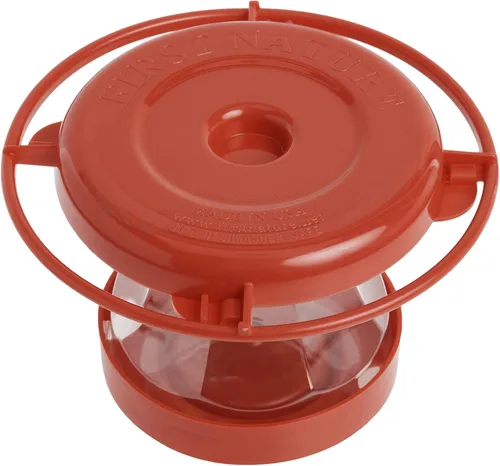 Vista 3 de First Nature 993091-546 Alimentador de flores para colibríes, 16 onzas, rojo