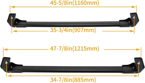 Vista 2 de KUAFU Barra transversal compatible con Mazda 5 2006-2017 Barras transversales con cerraduras antirrobo, riel de techo, bolsa de carga, Negro