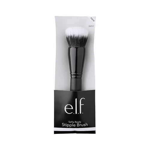 Vista 3 de e.l.f. Brocha de punteado abovedada, cepillo de maquillaje para mezclar el producto en la piel, crea un efecto de enfoque suave, fabricado