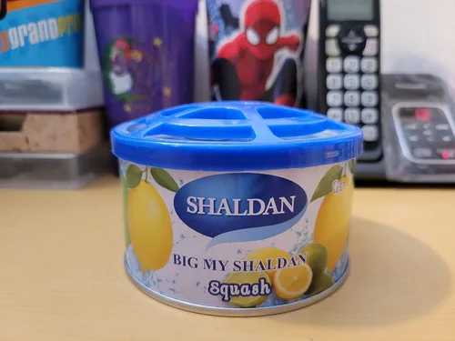 Vista 3 de Big My Shaldan - Ambientador de gel con aroma a squash, 24 latas (1 caja maestra) al por mayor, ambientador resistente y fuerte para coches grandes