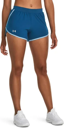 Vista 40 de Under Armour Women's Fly by 2.0 Running Shorts (027) negro / azul glaciar / reflectante