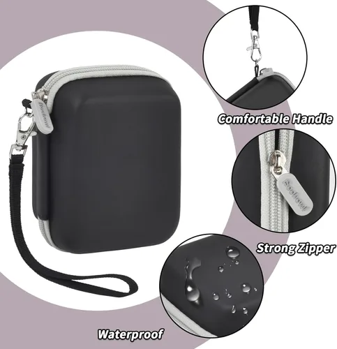 Vista 4 de Boobowl Funda para cámara digital con golpes a prueba de golpes, funda de transporte de viaje compatible con KODAK PIXPRO FZ45 FZ55, para CAMKORY