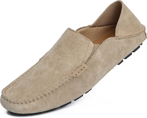 Vista 10 de Go Tour Mocasines casuales hechos a mano para hombre, mocasines sin cordones
