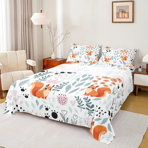 Vista 32 de Erosebridal Juego de sábanas de animales de la selva para niñas y niños, juego de sábanas de safari salvaje con diseño de elefante, oso, tigre