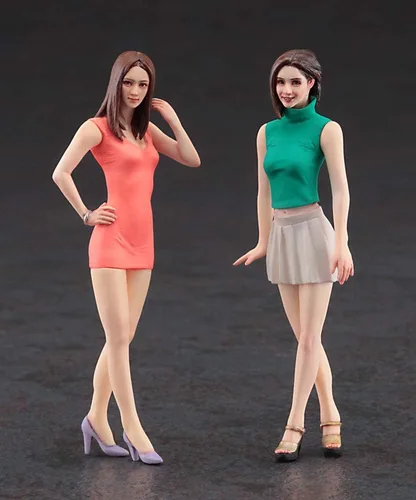 Vista 3 de Hasegawa FC04 1/24 Chicas de moda, 2 Kit de modelo de bausätze