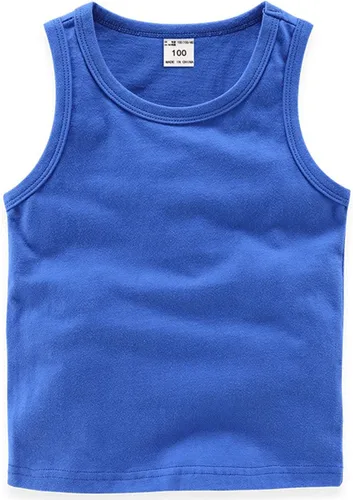 Vista 5 de EISHOW Camisetas sin mangas unisex para niños y niñas, camisetas sin mangas de algodón, camisetas básicas de verano