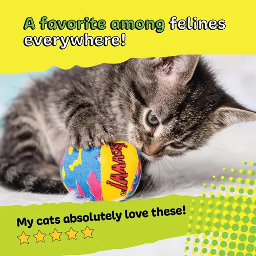 Vista 9 de Yeowww My Cats Balls, 3 Pelotas por Paquete