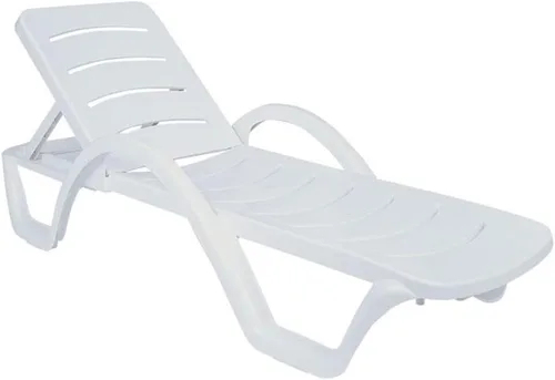 Vista 5 de Compamia Sunrise Pool Chaise Lounge en verde (juego de 4)