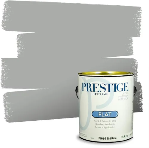 Vista 91 de PRESTIGE Paints - Pintura interior e imprimación en uno, 1 galón, cáscara de huevo, pimienta envejecida