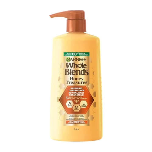 Vista 14 de Garnier Whole Blends Honey Treasures - Acondicionador reparador, para cabello seco y dañado, 3 onzas líquidas (tamaño de viaje), 1 unidad