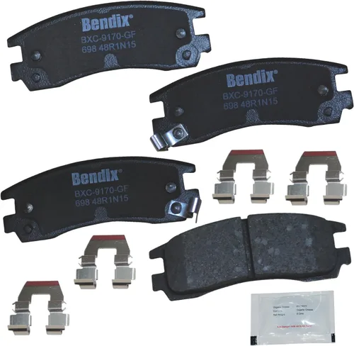 Vista 217 de Bendix Priority1 CFC154 - Juego de pastillas de freno de disco para Avanti II, Century, LeSabre, Regal, Riviera, chasis comercial, DeVille