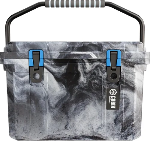 Vista 3 de Cubix Outdoors - QuadraX - Enfriador rotomoldeado de 20 cuartos de galón - Retención de hielo de 5 días, hielera dura portátil con portavasos Urban