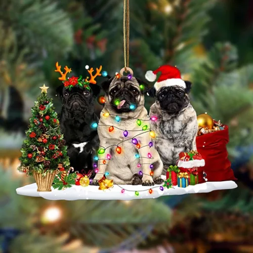 Vista 133 de Nazenti Adorno de Navidad personalizado con amigos Affenpinscher – Adorno de perro personalizado para amantes de las mascotas, acrílico plano