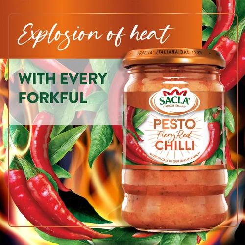 Vista 5 de Sacla - Pesto - Pesto de chile ardiente - 6.70 oz