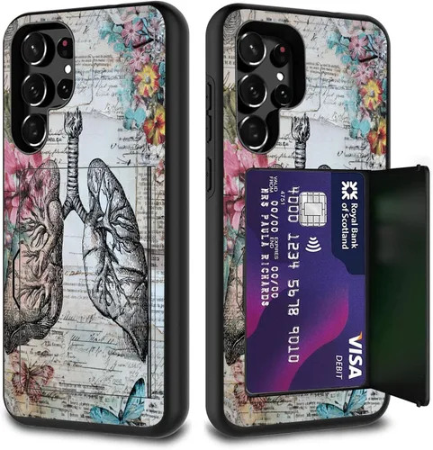 Vista 97 de Funda híbrida de doble capa con función atril para Samsung Galaxy A16 5G de 6.9 pulgadas, diseño de vaca con bandera estadounidense