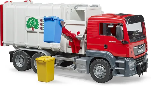 Vista 4 de Bruder Toys 03761 Camión de basura de carga lateral Man TGS