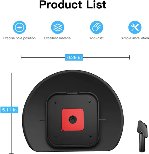 Vista 5 de HOLACA Cubierta de cámara con sombra de lluvia solar para cámara Spotlight Plus, funda protectora para protección contra rayos UV resistente, fácil