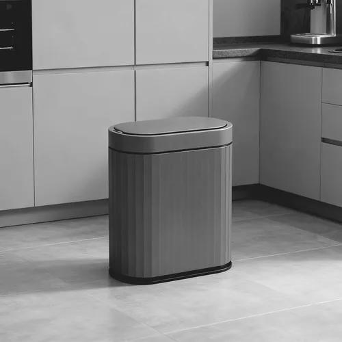 Vista 18 de ELPHECO Bote de basura con sensor de 2 galones, resistente al agua IPX5 con sensor de movimiento, cubo de basura automático para baño, oficina, Beige