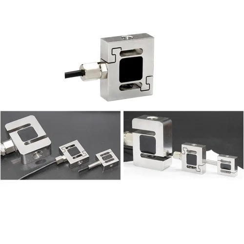 Vista 2 de ATO Célula de carga de 1.1 lbs, celda de carga micro tipo S, sensor de fuerza de tensión y compresión, célula de carga miniatura de acero inoxidable