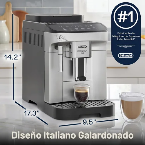Vista 6 de De'Longhi Magnifica Evo - Máquina de café expreso, espumador de leche